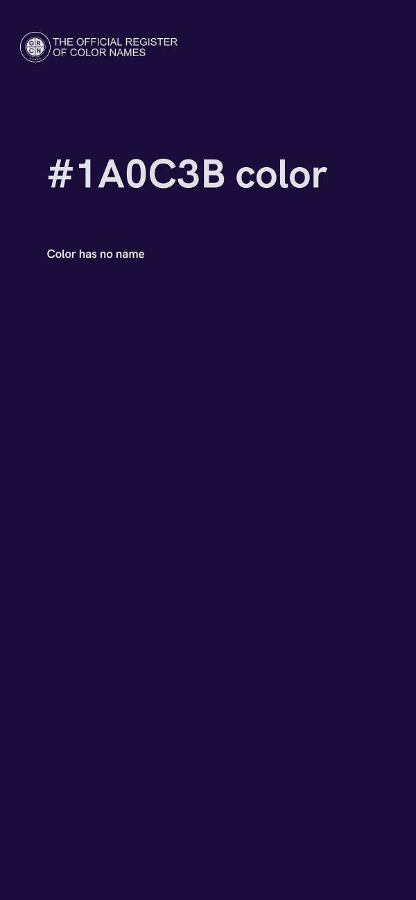 #1A0C3B color image