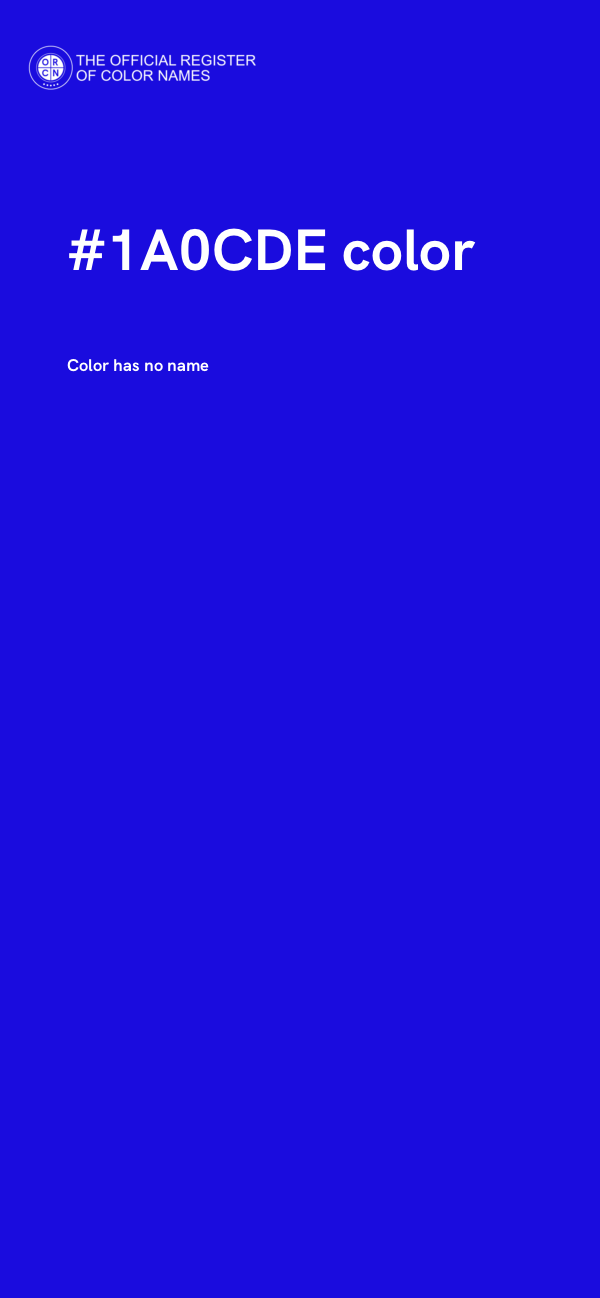 #1A0CDE color image