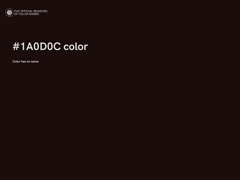 #1A0D0C color image