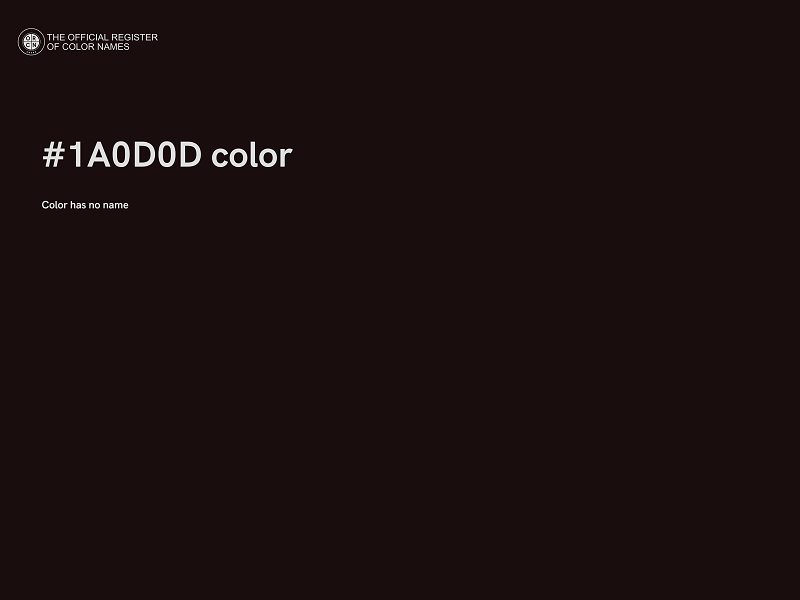 #1A0D0D color image