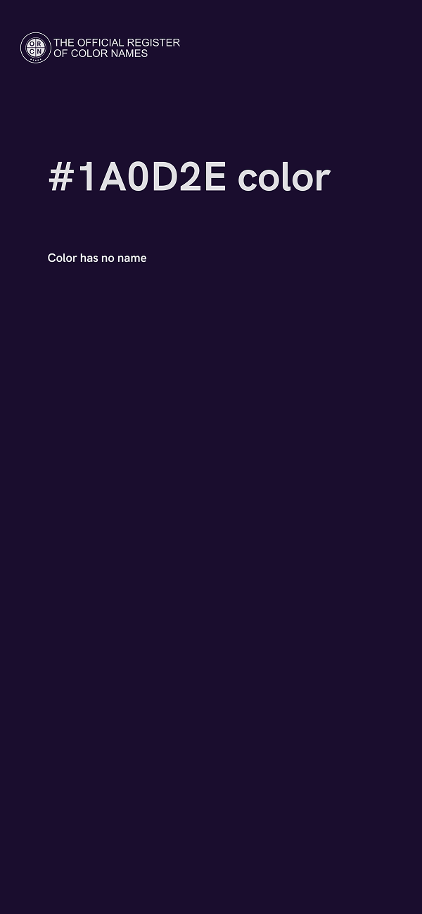 #1A0D2E color image