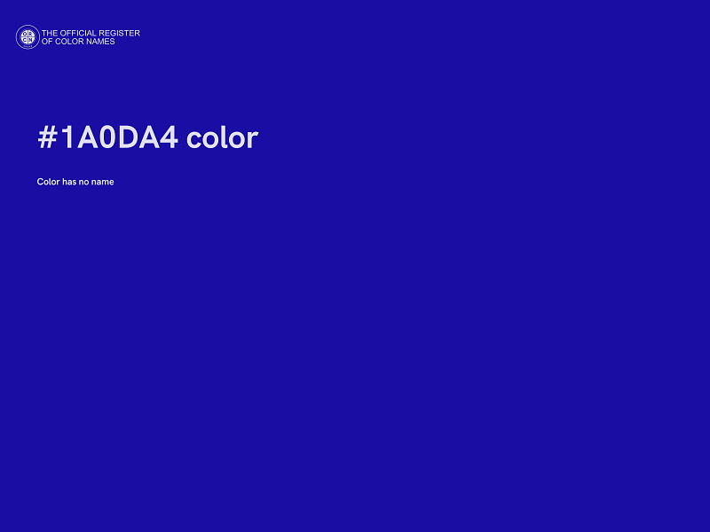 #1A0DA4 color image