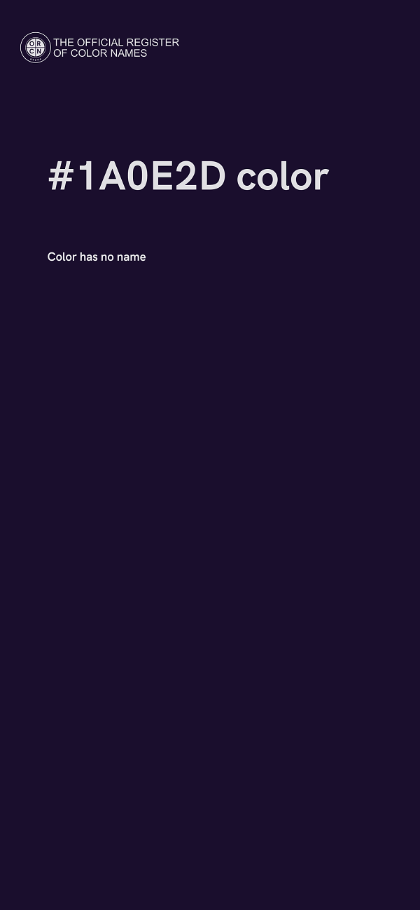#1A0E2D color image