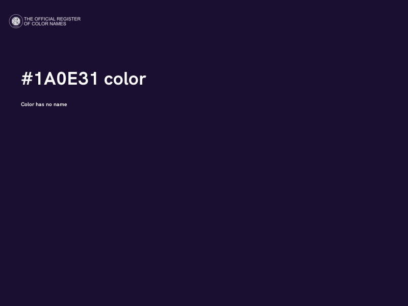 #1A0E31 color image
