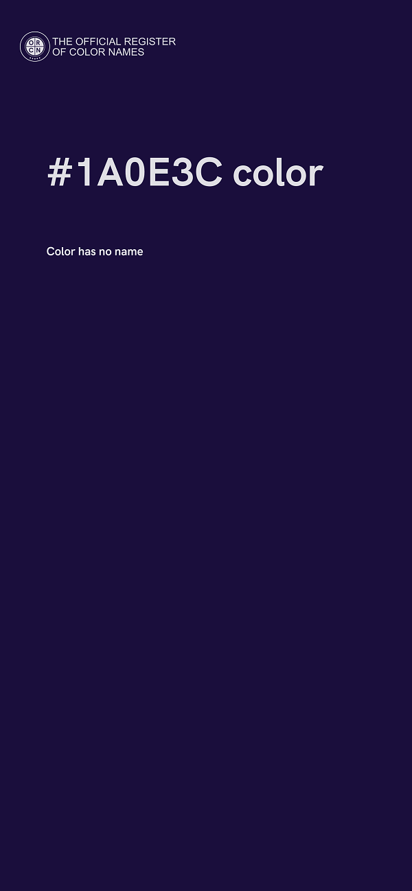 #1A0E3C color image