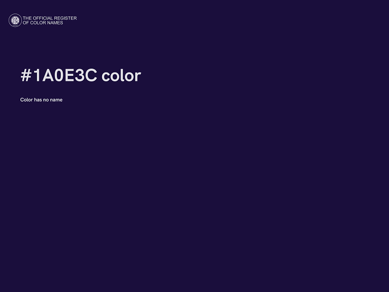 #1A0E3C color image