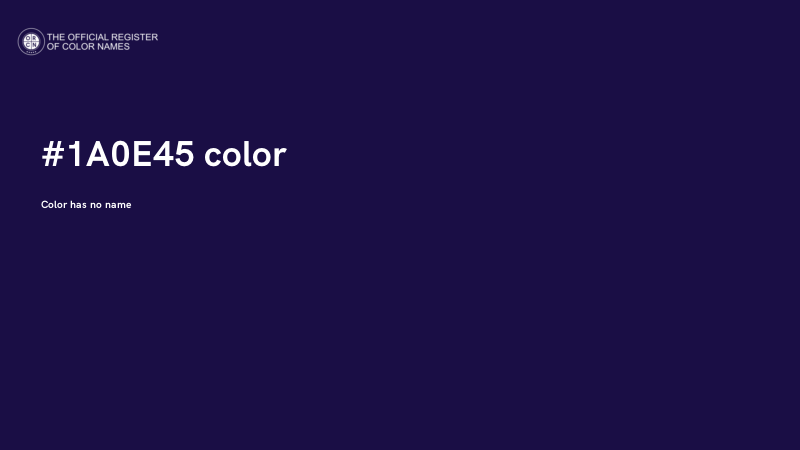 #1A0E45 color image