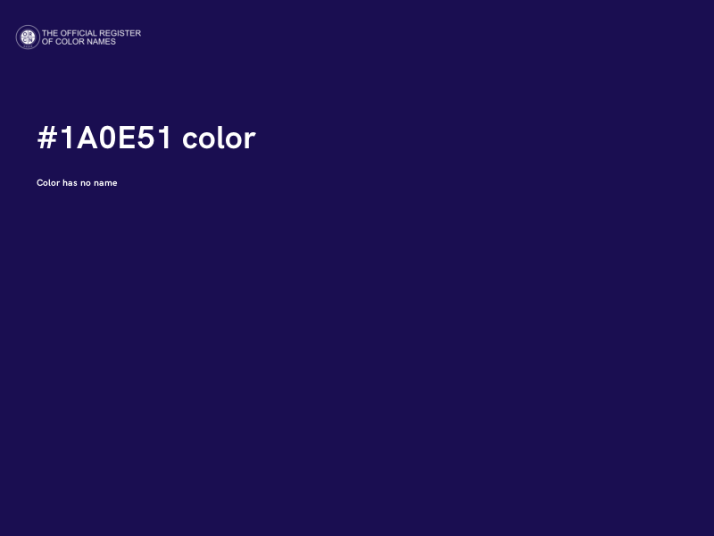 #1A0E51 color image