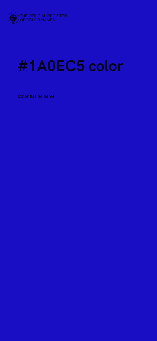 #1A0EC5 color image