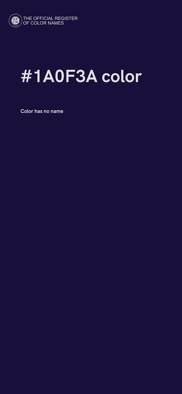 #1A0F3A color image