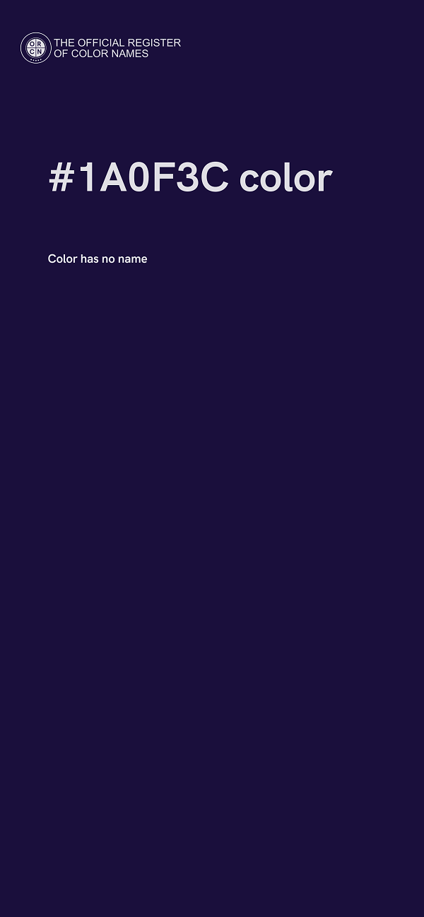 #1A0F3C color image