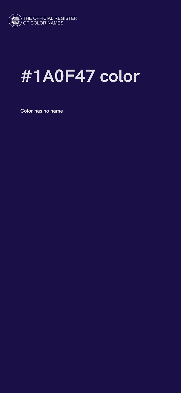 #1A0F47 color image
