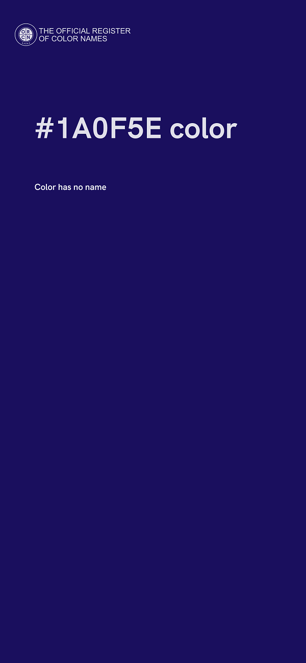 #1A0F5E color image