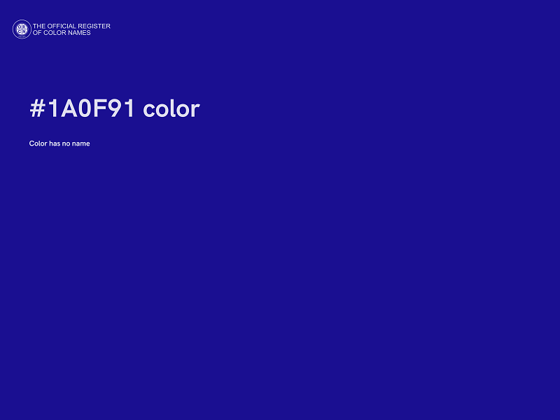 #1A0F91 color image