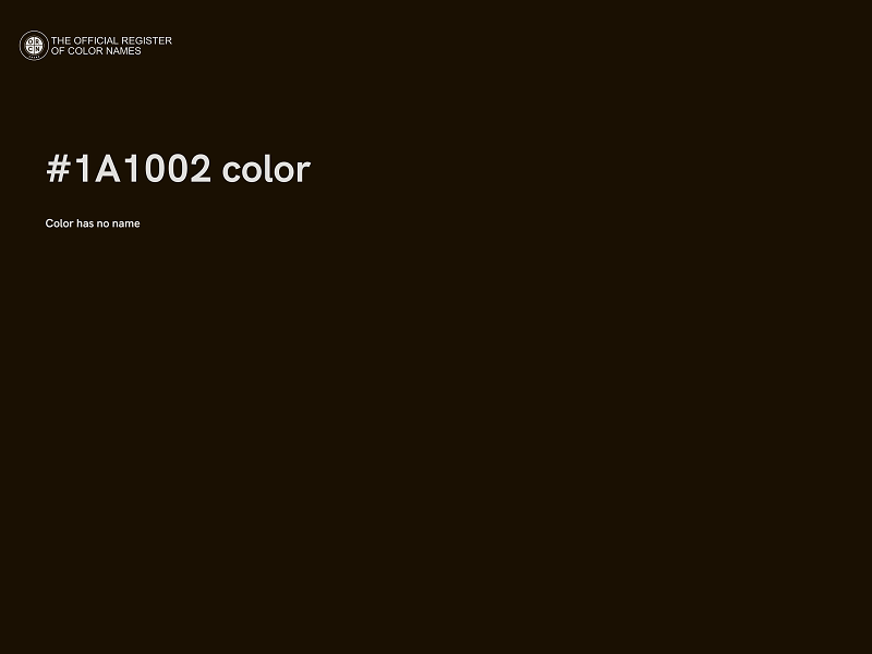 #1A1002 color image