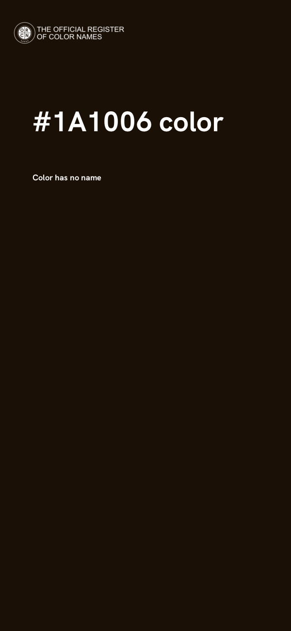 #1A1006 color image