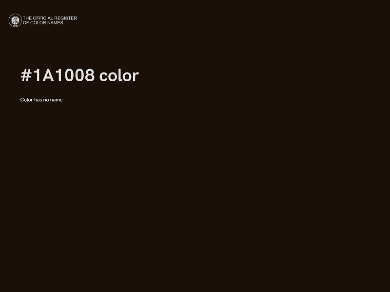 #1A1008 color image