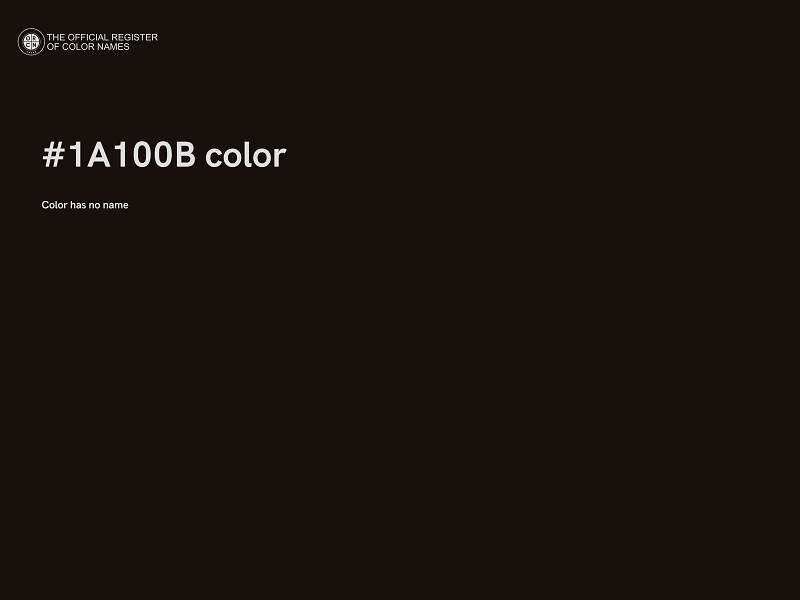 #1A100B color image