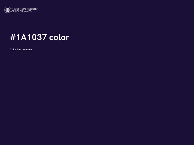 #1A1037 color image