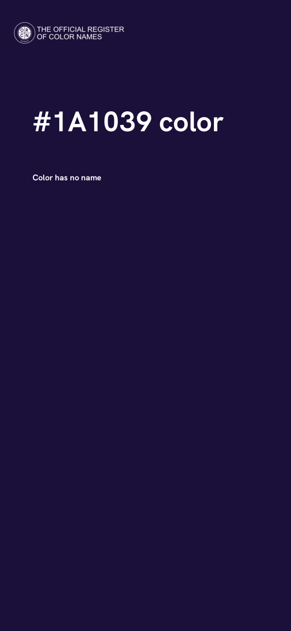 #1A1039 color image