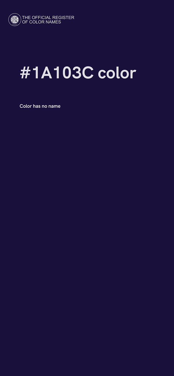 #1A103C color image