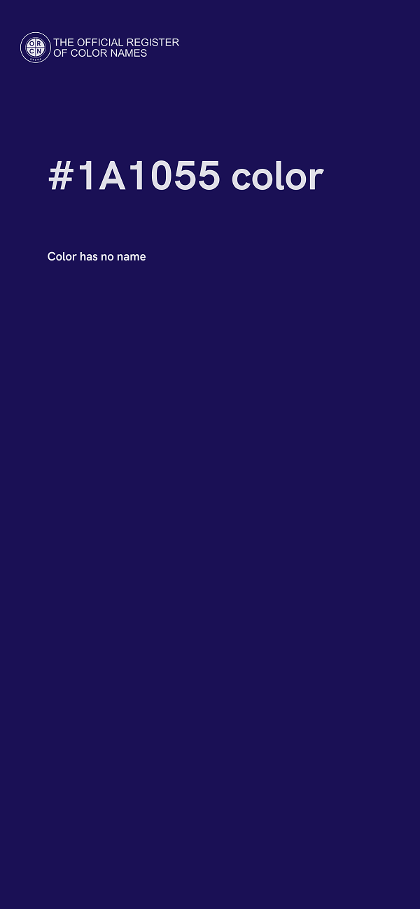 #1A1055 color image