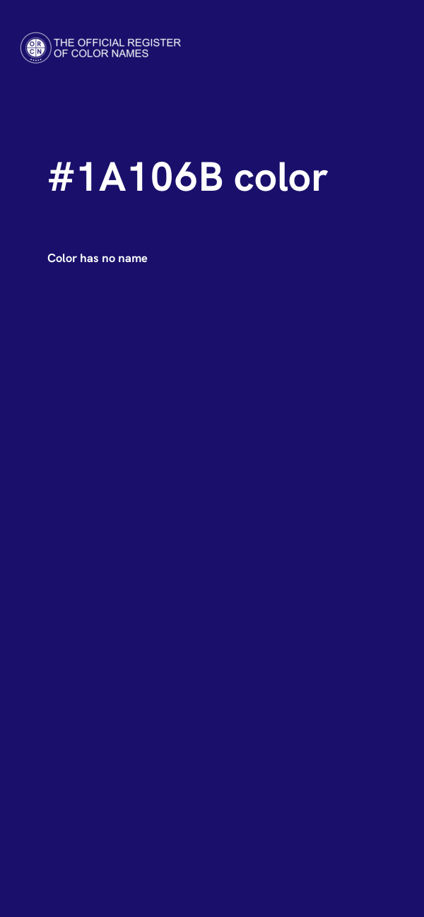 #1A106B color image