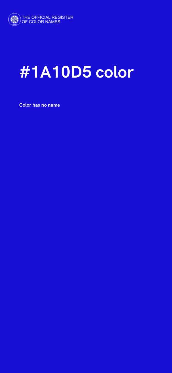 #1A10D5 color image