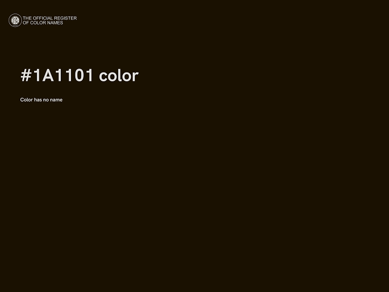 #1A1101 color image