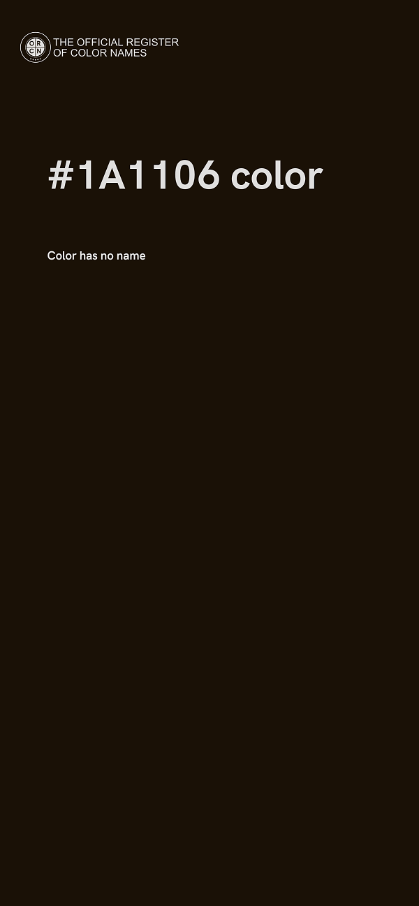 #1A1106 color image