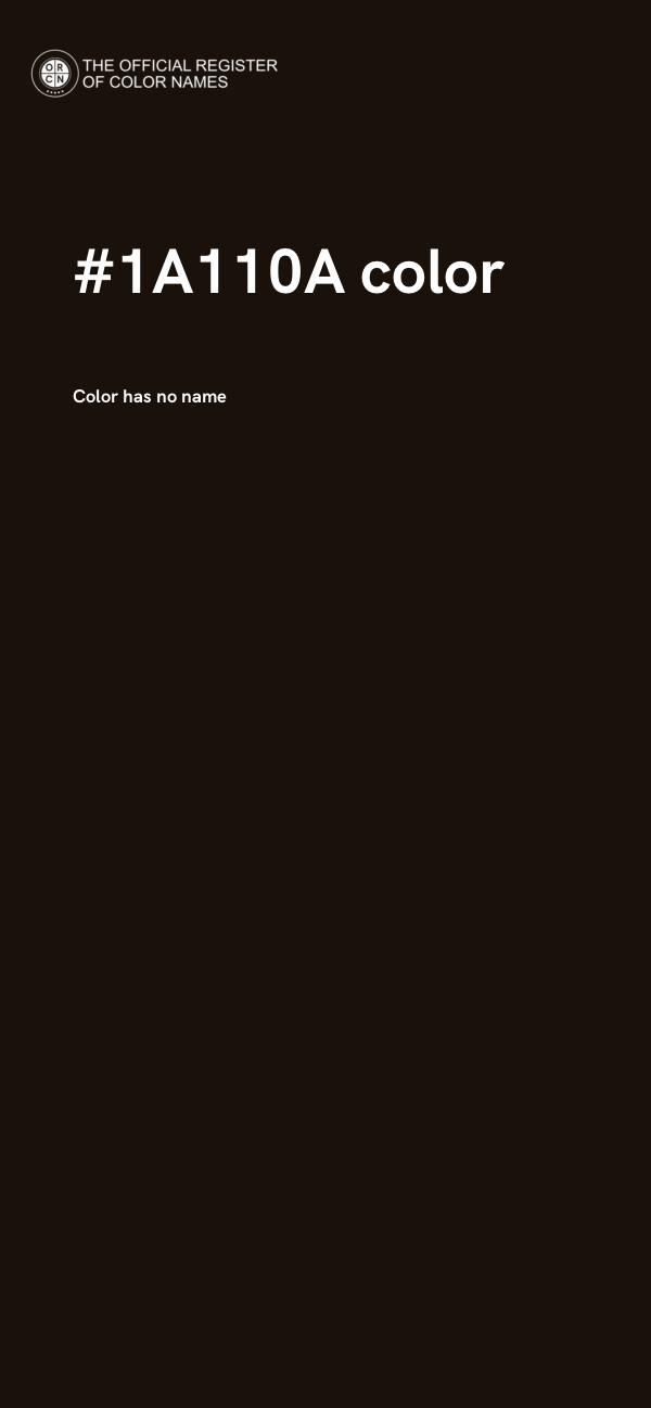 #1A110A color image