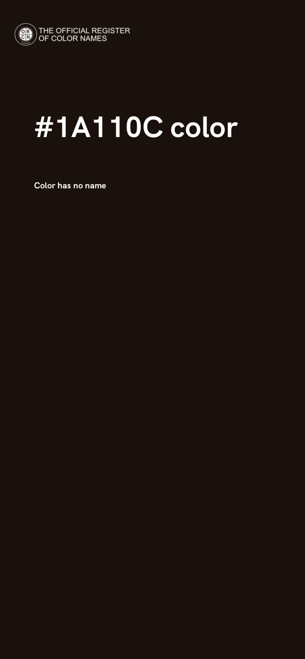 #1A110C color image