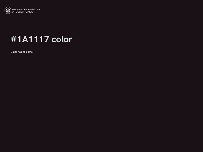 #1A1117 color image