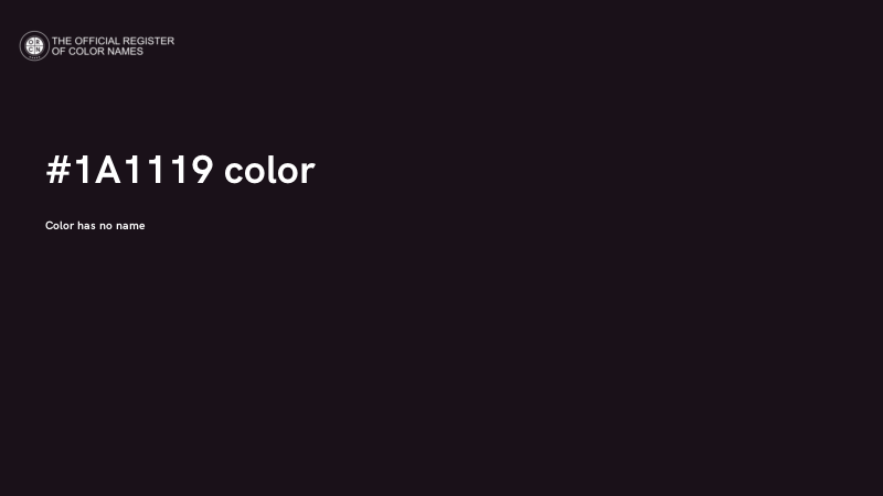 #1A1119 color image