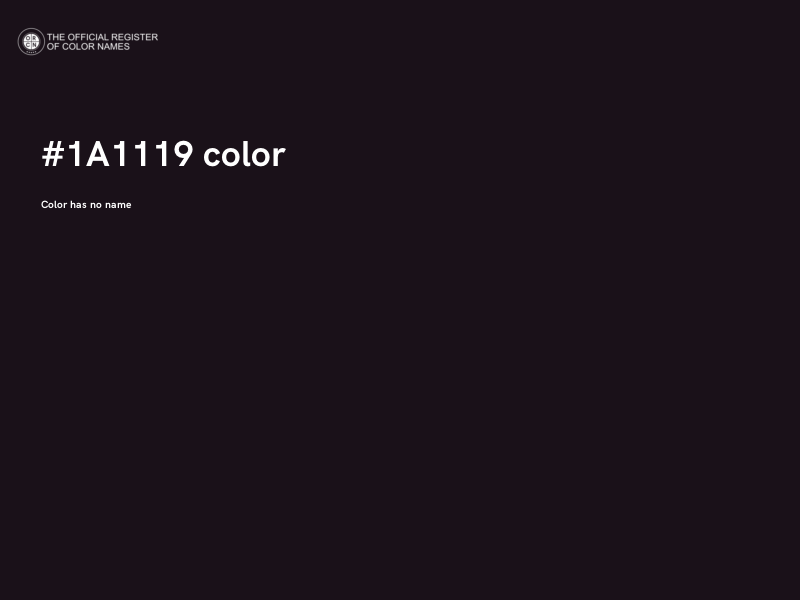 #1A1119 color image