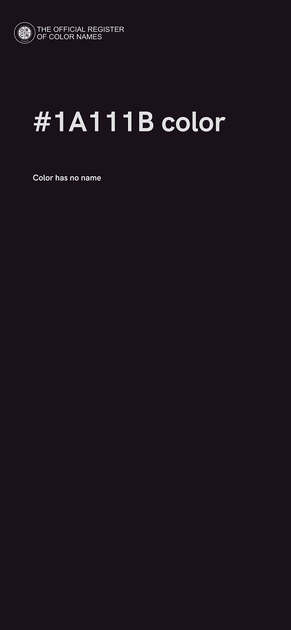 #1A111B color image
