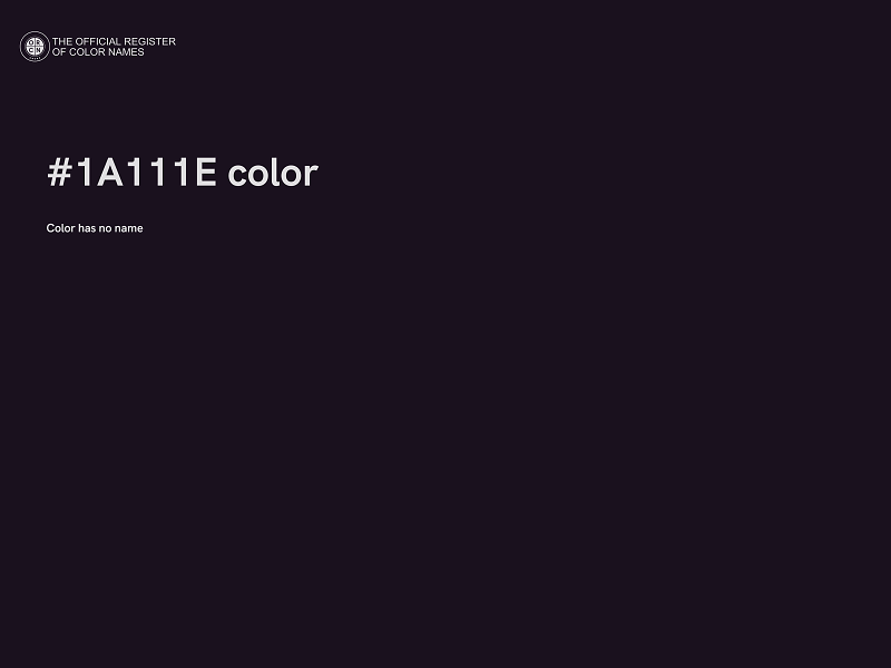 #1A111E color image