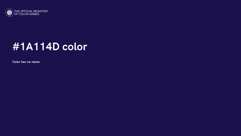 #1A114D color image