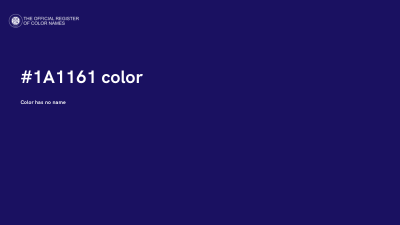 #1A1161 color image