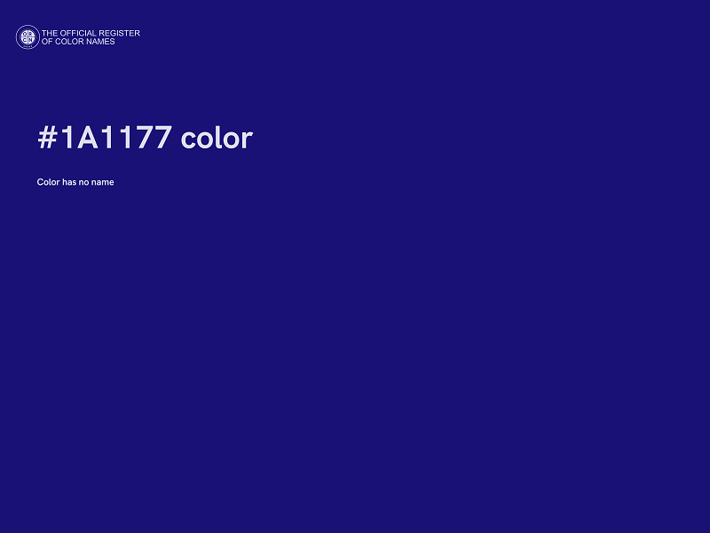 #1A1177 color image