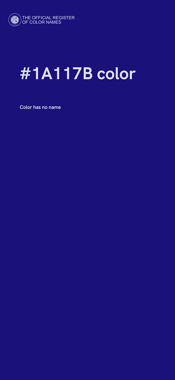 #1A117B color image