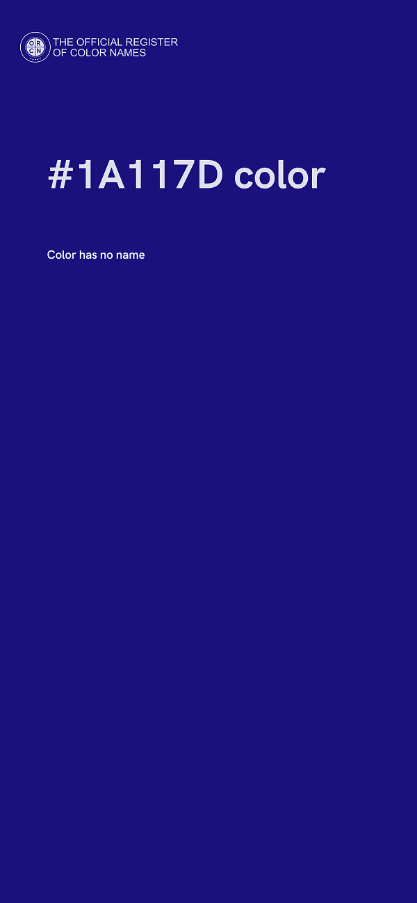 #1A117D color image