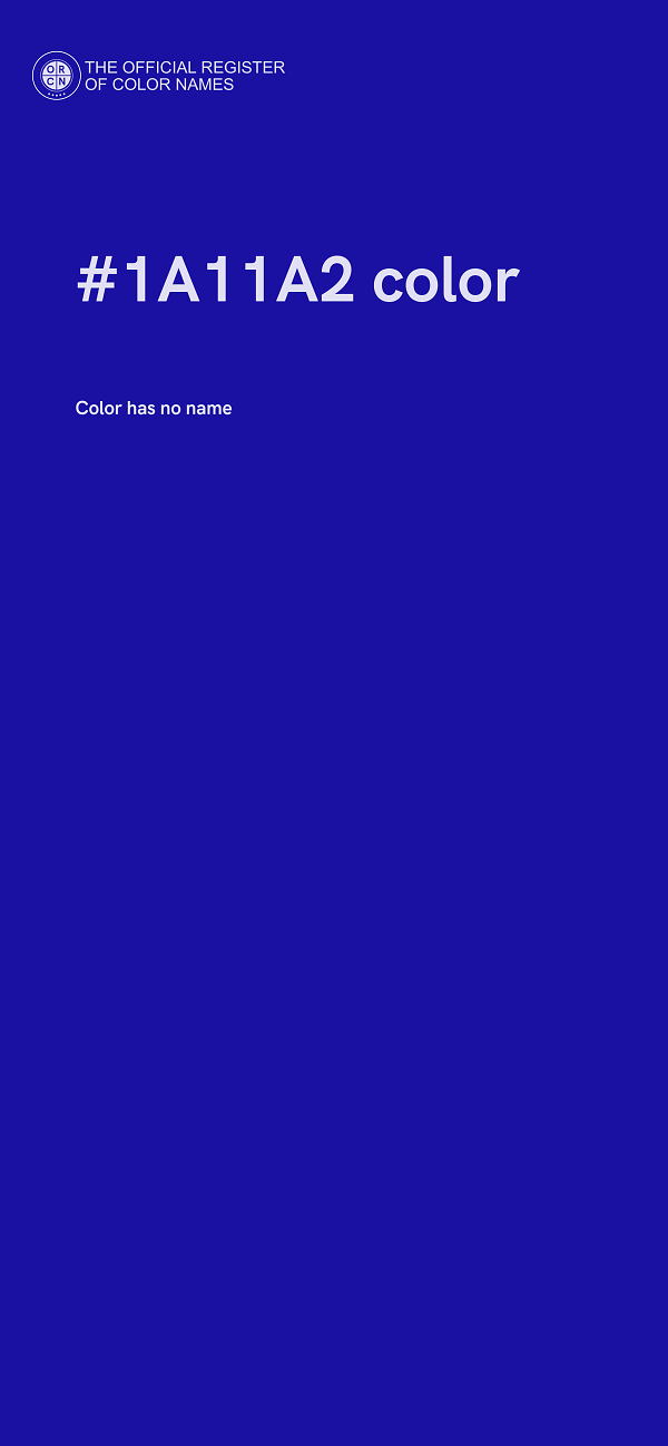 #1A11A2 color image
