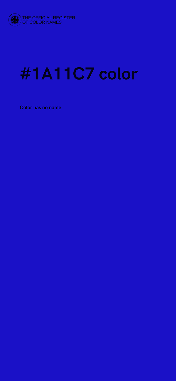 #1A11C7 color image