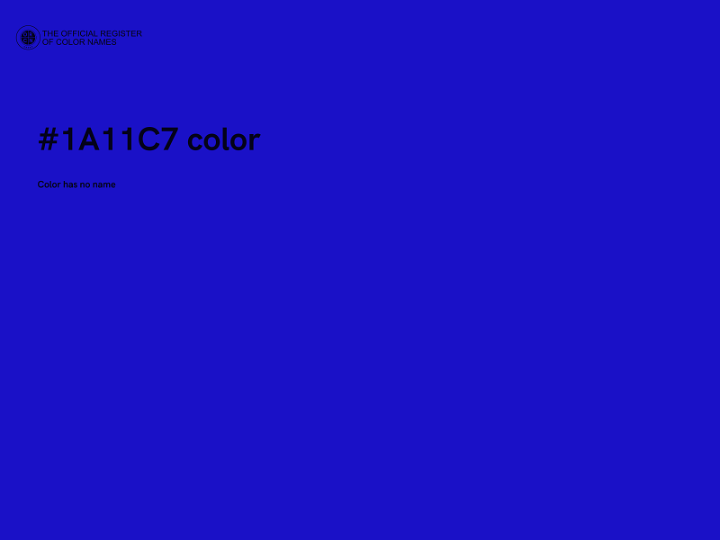 #1A11C7 color image