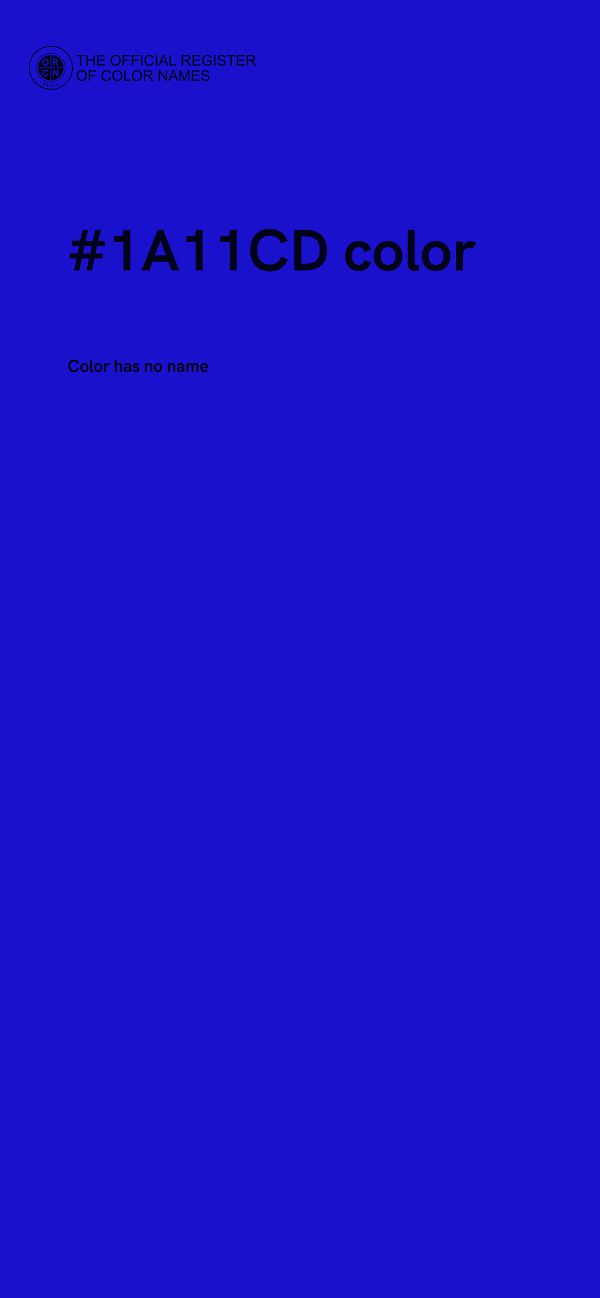 #1A11CD color image