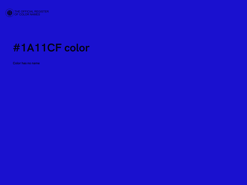 #1A11CF color image