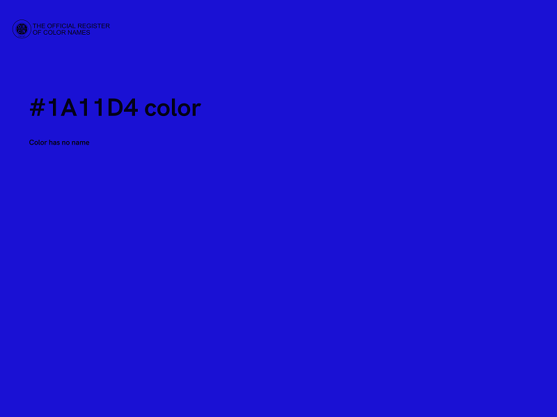 #1A11D4 color image