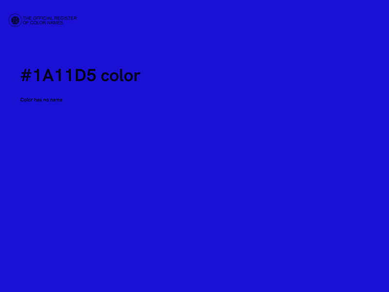 #1A11D5 color image