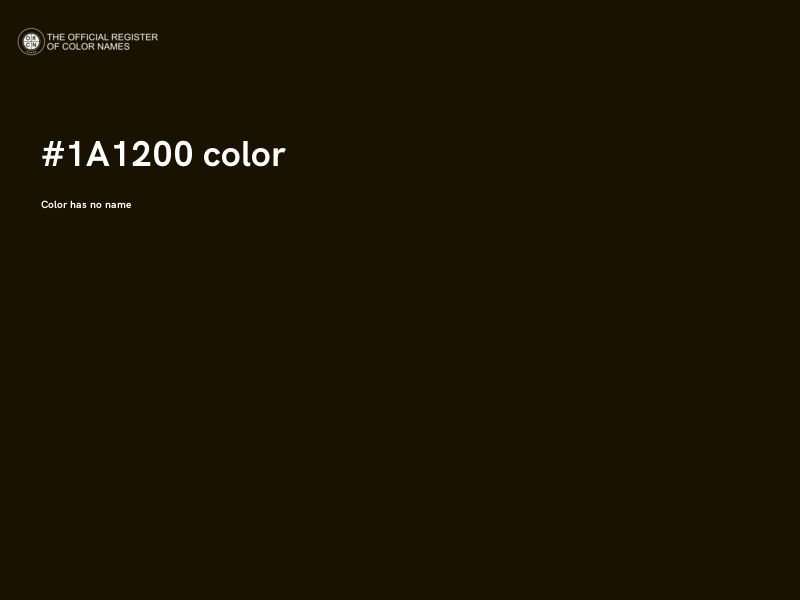 #1A1200 color image